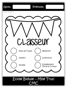 Classe Organisation Pages De Garde Classe Organisation Pages De Garde