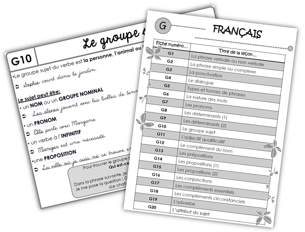 CE2 • Français • Traces écrites