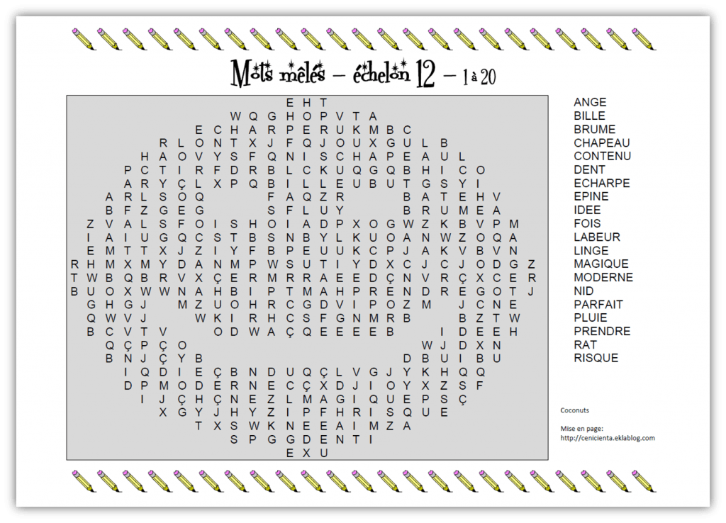CE2 • Français • Mots-mêlés / Mots croisés échelons