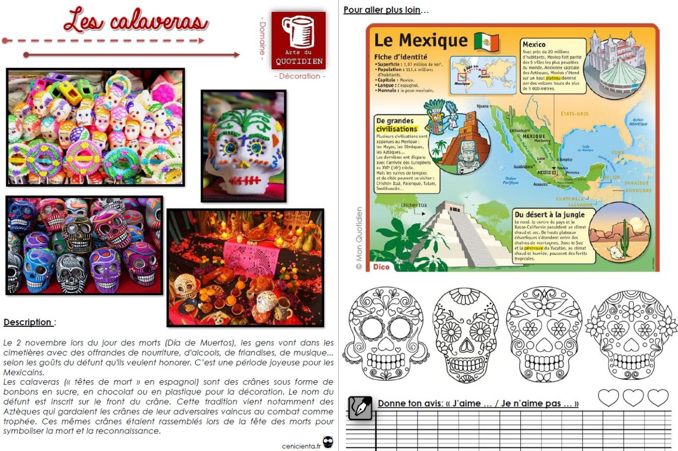 CE2/CM1 • Littérature • Projet Mexique