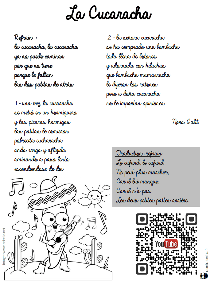Le Sud Paroles Explication CE2/CM1 • Littérature • Projet Mexique